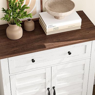 Sideboard Buffet Cabinet, Coffee Bar Storage Cabinet with Adjustable Shelves, Multi-Functional