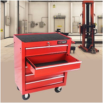 Rolling Tool Chest with Wheels 5 Drawers Toolbox on Wheels Multifunctional Rolling Tool Chests