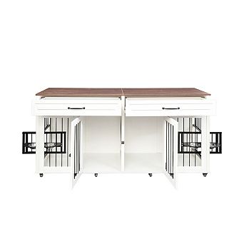 Streamdale Furniture Furniture Style Dog Cage with Double Door