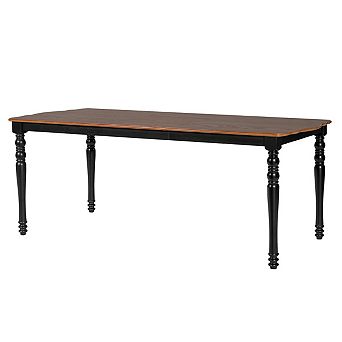 Streamdale Extendable Wood Dining Table Set with 6 Upholstered Chairs