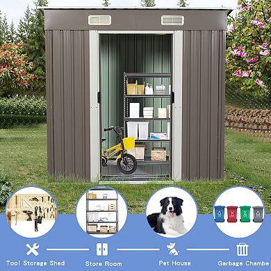 Streamdale 6FT X 4FT Outdoor Metal Storage Shed