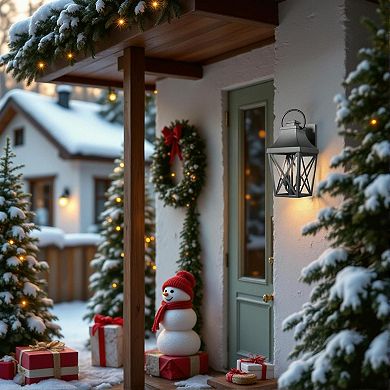 Streamdale Waterproof Matte Black Wall Sconce with Clear Glass Shade for Outdoor Use (1)