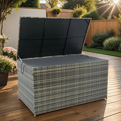Streamdale 200 Gallon Wicker Patio Storage Box