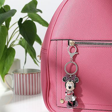 Disney Minnie Mouse Crystal Pavé Bag Charm Keychain Officially Licensed