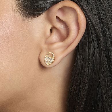 Juicy Couture Key Charm Layered Necklace and Lock Earring Set