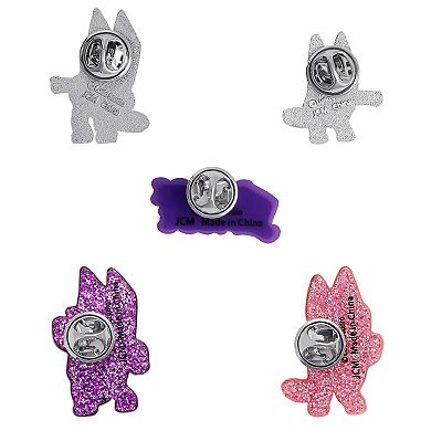 Bluey Enamel Pin Set - 5-Piece Character Collector Pack