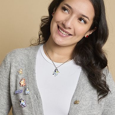 Bluey Enamel Pin Set - 5-Piece Character Collector Pack