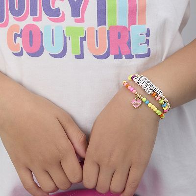 Juicy Couture Kids Choose Juicy Heart Charm 3 Piece Beaded Jewelry