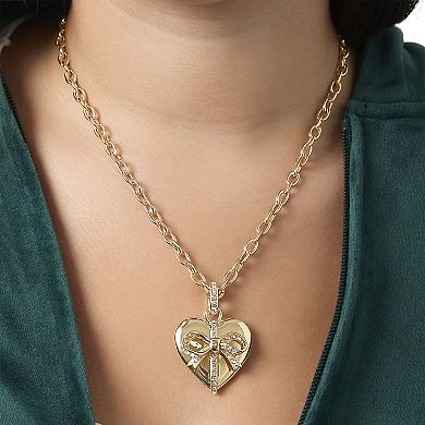 Juicy Couture Gold-Tone Heart Charm Necklace - 18 +2 ''