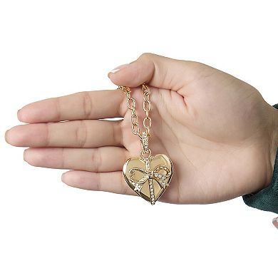 Juicy Couture Gold-Tone Heart Charm Necklace - 18 +2 ''