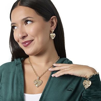 Juicy Couture Gold-Tone Heart Charm Necklace - 18 +2 ''