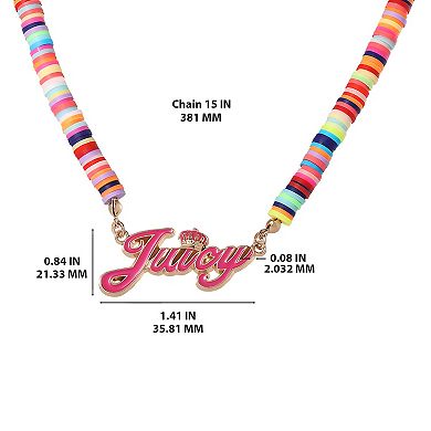 Juicy Couture Kids 15+2" Confetti Beaded Necklace