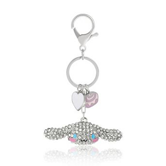 Cinnamoroll Crystal Cluster Pavé Bag Charm Keychain Officially Licensed Sanrio