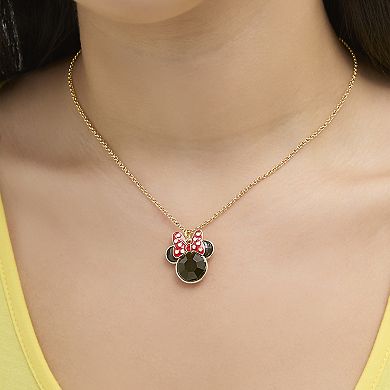 Disney Minnie Mouse Necklace & Earrings Jewelry Set Officially Licensed 16" + 3"