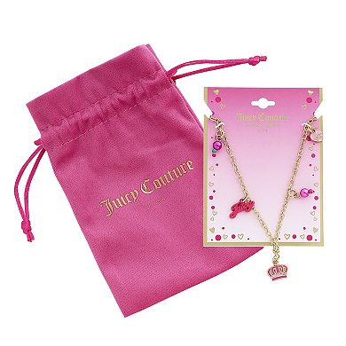 Juicy Couture Kids 15+2" Beaded Charm Necklace