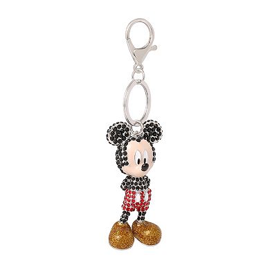 Disney Mickey Mouse Crystal Pavé Bag Charm Keychain Officially Licensed