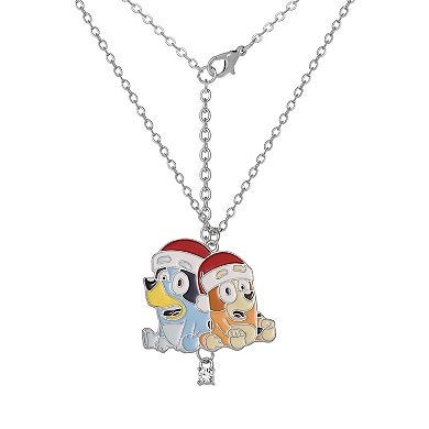 Bluey & Bingo Christmas Necklace & Star Earrings Officially Licensed 16" + 3"