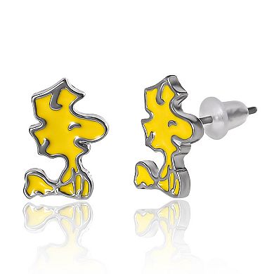 Peanuts Snoopy & Woodstock 6-Pack Studs & Hoops, Officially Licensed