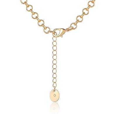 Juicy Couture Heart Script Logo Necklace