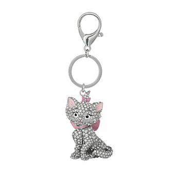 Aristocats Marie Crystal Pavé Bag Charm Keychain Officially Licensed