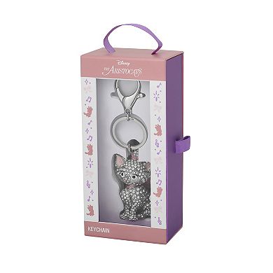Aristocats Marie Crystal Pavé Bag Charm Keychain Officially Licensed