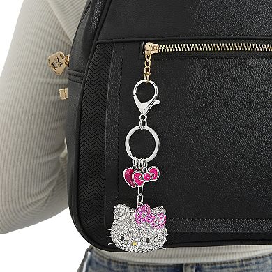 Hello Kitty Crystal Cluster Pavé Bag Charm Keychain Officially Licensed Sanrio