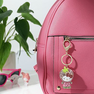 Hello Kitty x Strawberry Shortcake Crystal Pavé Bag Charm Keychain Officially Licensed