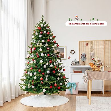 Gymax 6/7/8 FT Pre-lit Artificial Christmas Tree w/ APP Control & 15 Lighting Modes