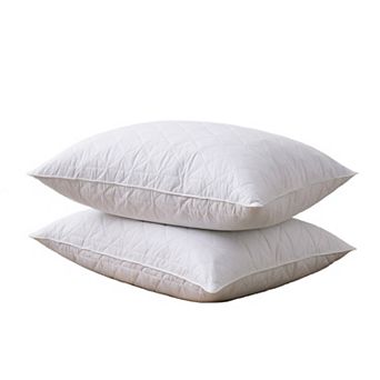 Peace Nest 100% Grey Goose Feather Pillow，set of 2