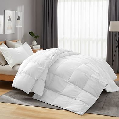 Peace Nest Premium Goose Feather Down Comforter, Medium Weight for All Season