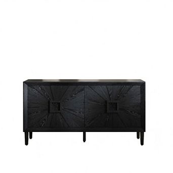 60"W Farmhouse 4-Door Storage Sideboard