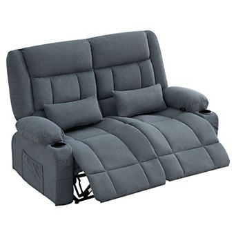Oversized Recliner Loveseat with Cup Holders
