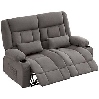 Oversized Recliner Loveseat with Cup Holders