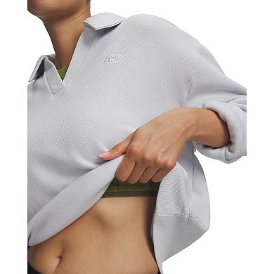 Women's Under Armour Rival Fleece Long Sleeve Polo