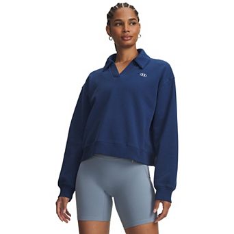 Women's Under Armour Rival Fleece Long Sleeve Polo