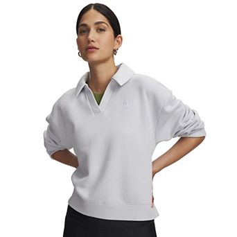 Women's Under Armour Rival Fleece Long Sleeve Polo