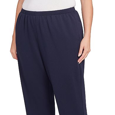 Plus Size Short Alfred Dunner Classic French Terry Length Pants
