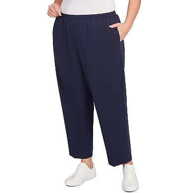 Plus Size Short Alfred Dunner Classic French Terry Length Pants