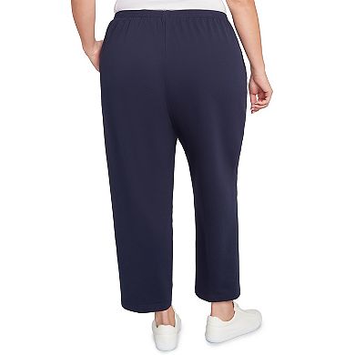Plus Size Short Alfred Dunner Classic French Terry Length Pants