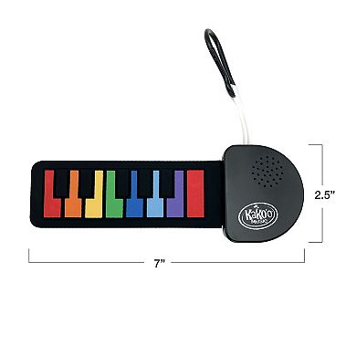 KaKo'o Mini Silicone Keychain Instruments 3pk Bundle (Keyboard, Guitar, Drums)