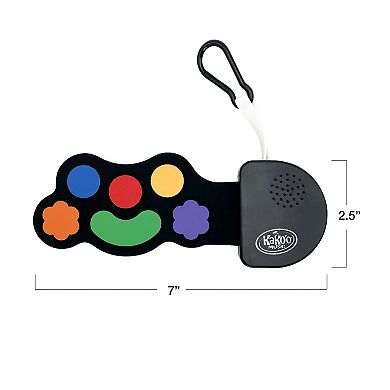 KaKo'o Mini Silicone Keychain Instruments 3pk Bundle (Keyboard, Guitar, Drums)