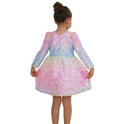 rainbow sequin dress Plus Size 50s Style Tea Length Wedding Dress Rockabilly Short Sleeves