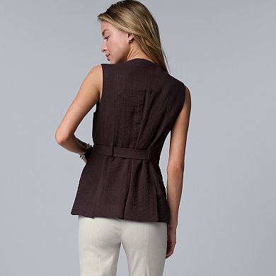 Women's Simply Vera Vera Wang Belted Vest