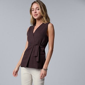 Women's Simply Vera Vera Wang Belted Vest
