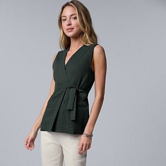 Women's Simply Vera Vera Wang Belted Vest