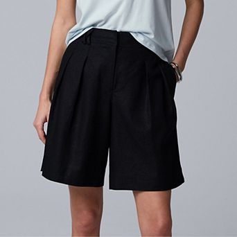 Women's Simply Vera Vera Wang Woven Belt Loop Shorts