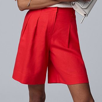 Women's Simply Vera Vera Wang Woven Belt Loop Shorts