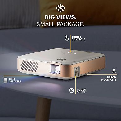 Kodak Luma 450 Smart Projector, Full HD Pico Projector with 80" Screen, Tripod, Remote & Case