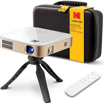 Kodak Luma 350 Smart Projector, Portable Pico Projector with Carrying Case, Tripod & Remote