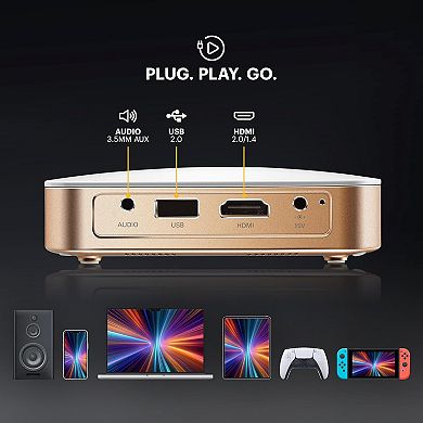 Kodak Luma 350 Smart Projector, Portable Pico Projector with Carrying Case & Remote